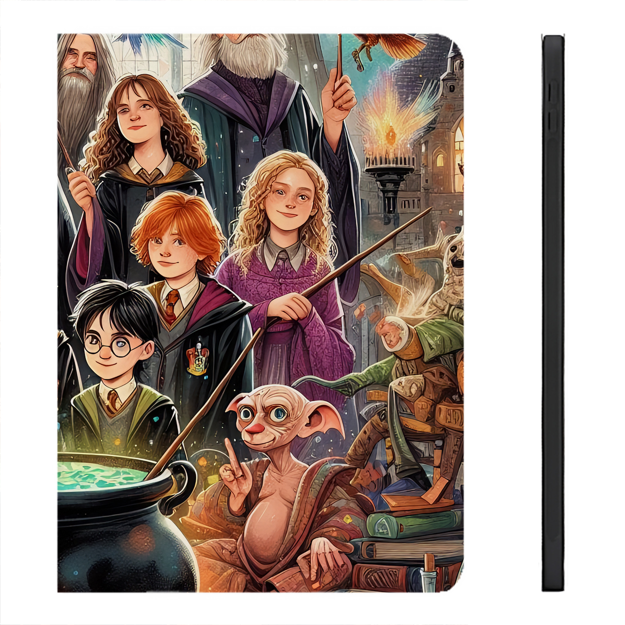 （画像用） Harry Potter ハリー・ポッターシリーズ IPadケース ペンホルダー付き ブックスタイルデザイン